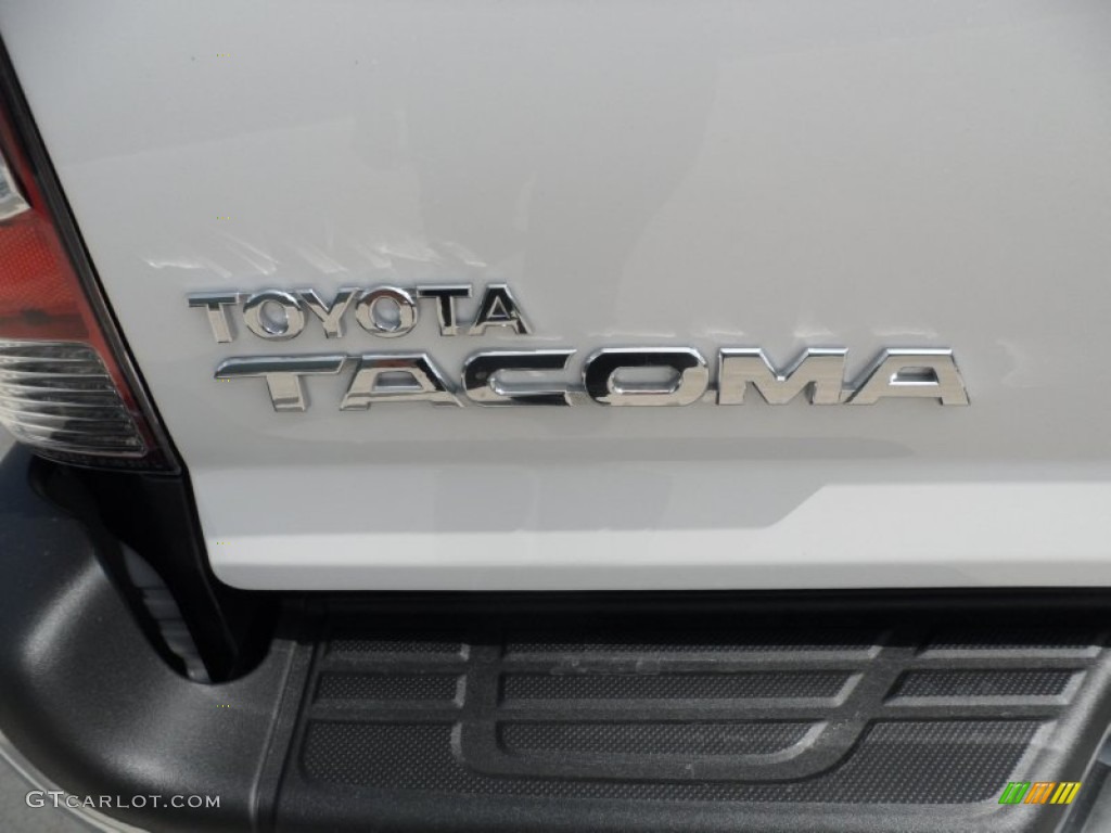 2012 Tacoma V6 SR5 Double Cab 4x4 - Super White / Graphite photo #15