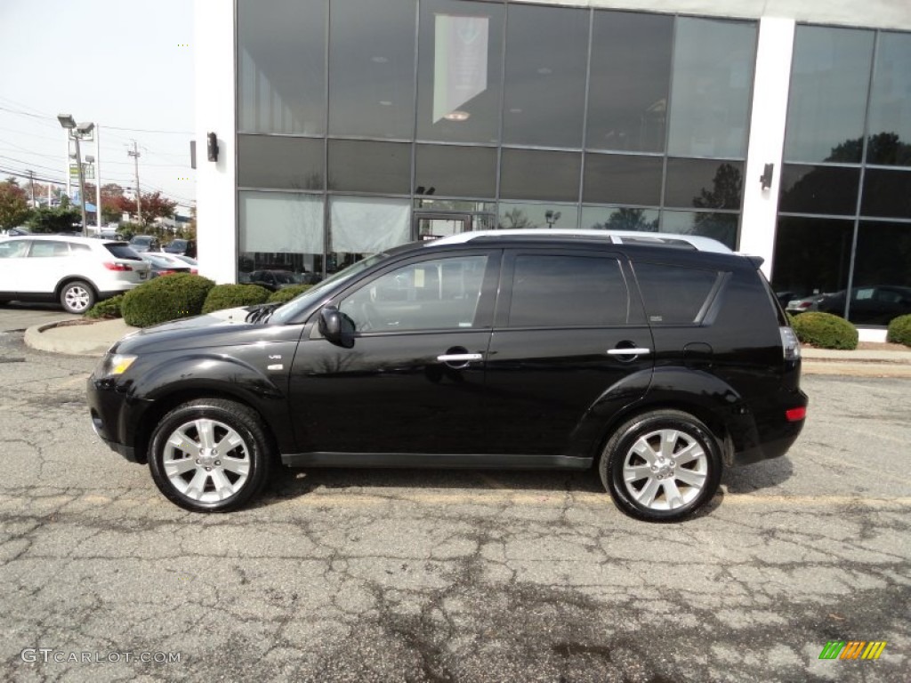 Labrador Black Pearl 2008 Mitsubishi Outlander XLS 4WD Exterior Photo #56000434