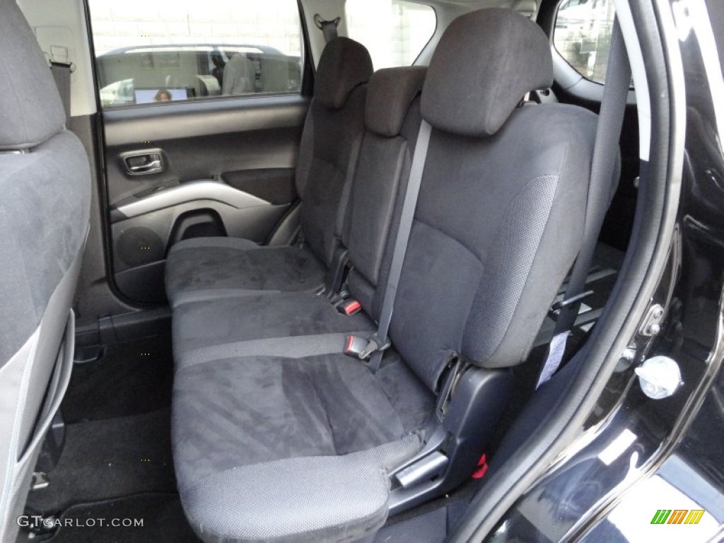 Black Interior 2008 Mitsubishi Outlander XLS 4WD Photo #56000533