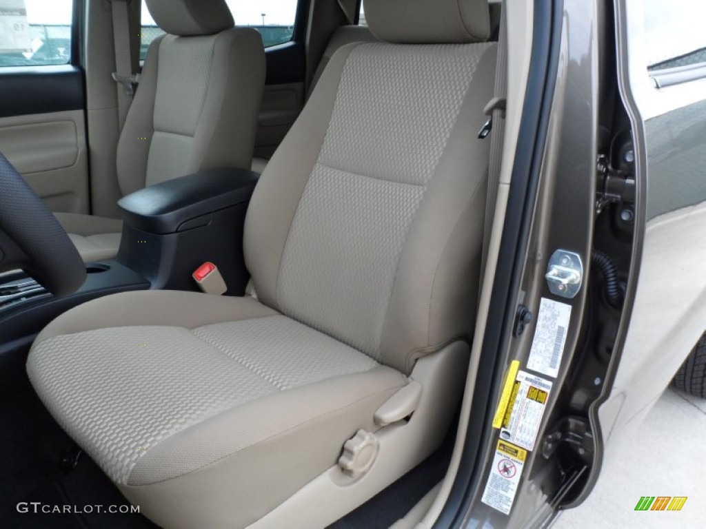 Sand Beige Interior 2012 Toyota Tacoma Prerunner Double Cab Photo #56001607