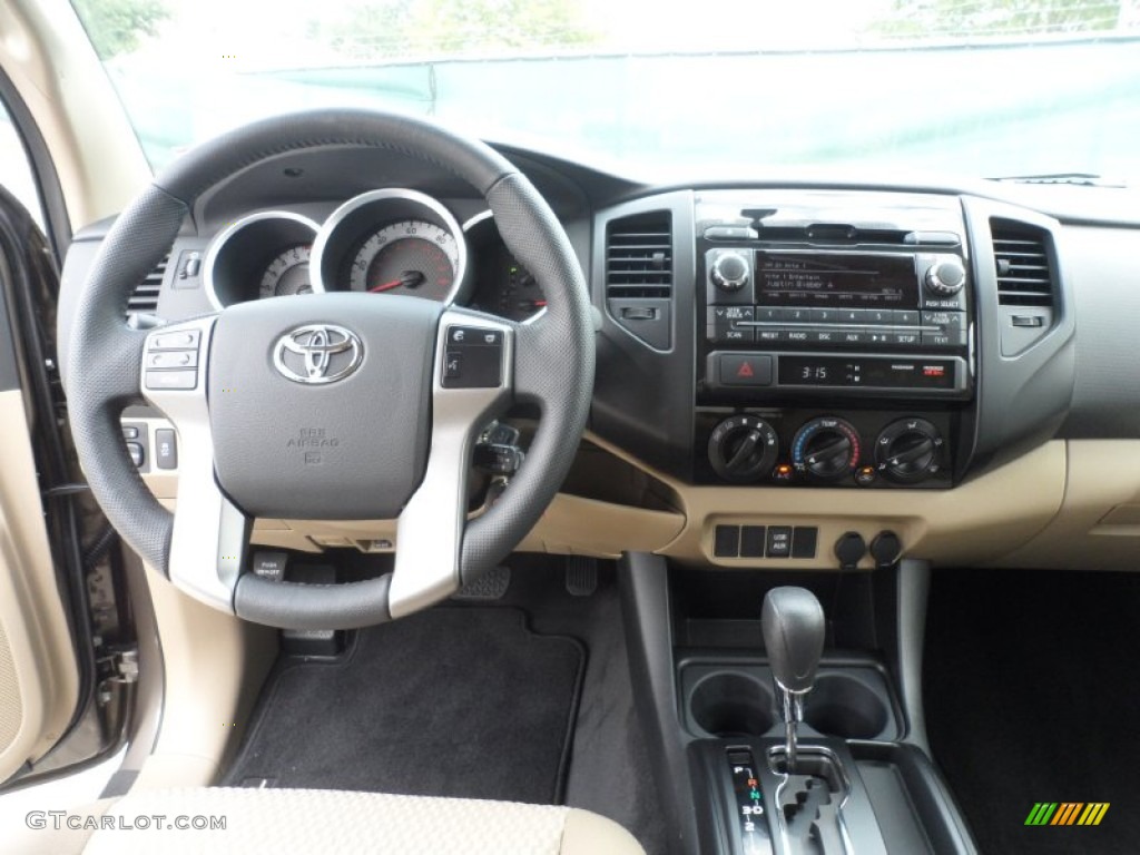2012 Toyota Tacoma Prerunner Double Cab Sand Beige Dashboard Photo #56001625
