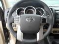 2012 Toyota Tacoma Sand Beige Interior Steering Wheel Photo