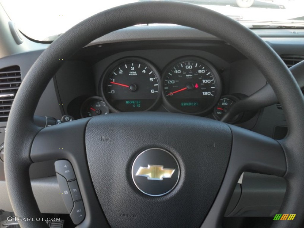 2012 Silverado 1500 Work Truck Extended Cab - Silver Ice Metallic / Dark Titanium photo #11