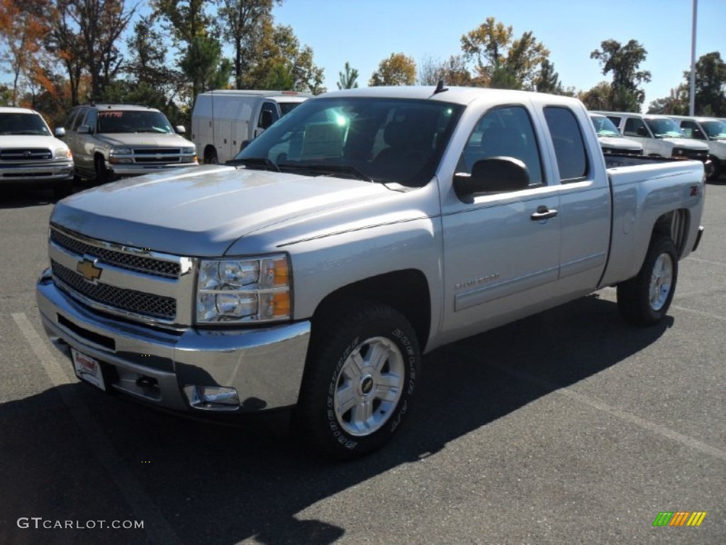 2012 Silverado 1500 LT Extended Cab 4x4 - Silver Ice Metallic / Ebony photo #1