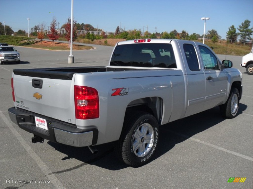 2012 Silverado 1500 LT Extended Cab 4x4 - Silver Ice Metallic / Ebony photo #4