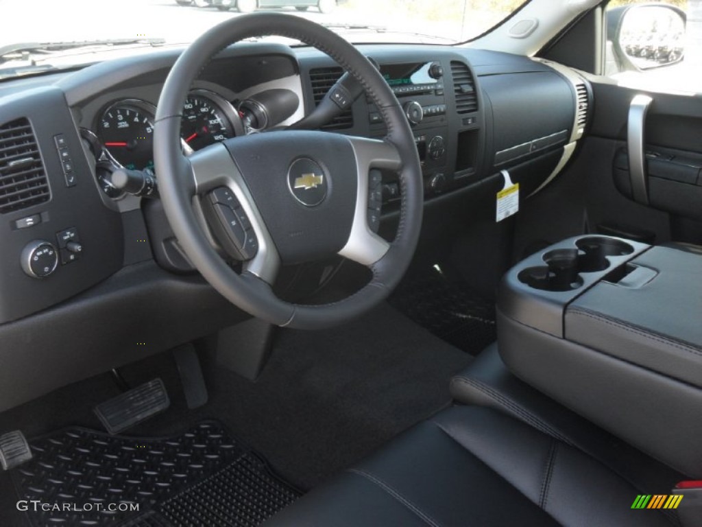 2012 Silverado 1500 LT Extended Cab 4x4 - Silver Ice Metallic / Ebony photo #25