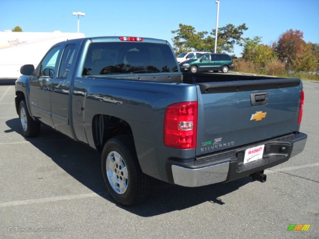 2012 Silverado 1500 LT Extended Cab - Blue Granite Metallic / Ebony photo #2