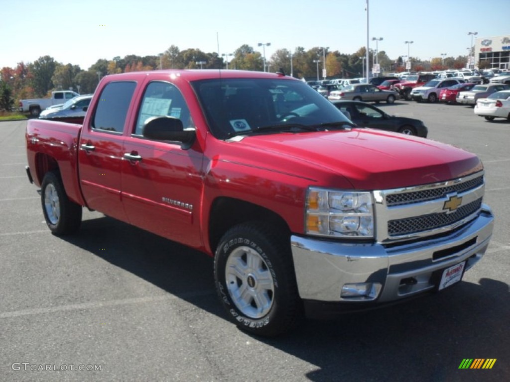 2012 Silverado 1500 LT Crew Cab 4x4 - Victory Red / Ebony photo #4