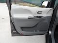 Dark Charcoal 2012 Toyota Sienna SE Door Panel