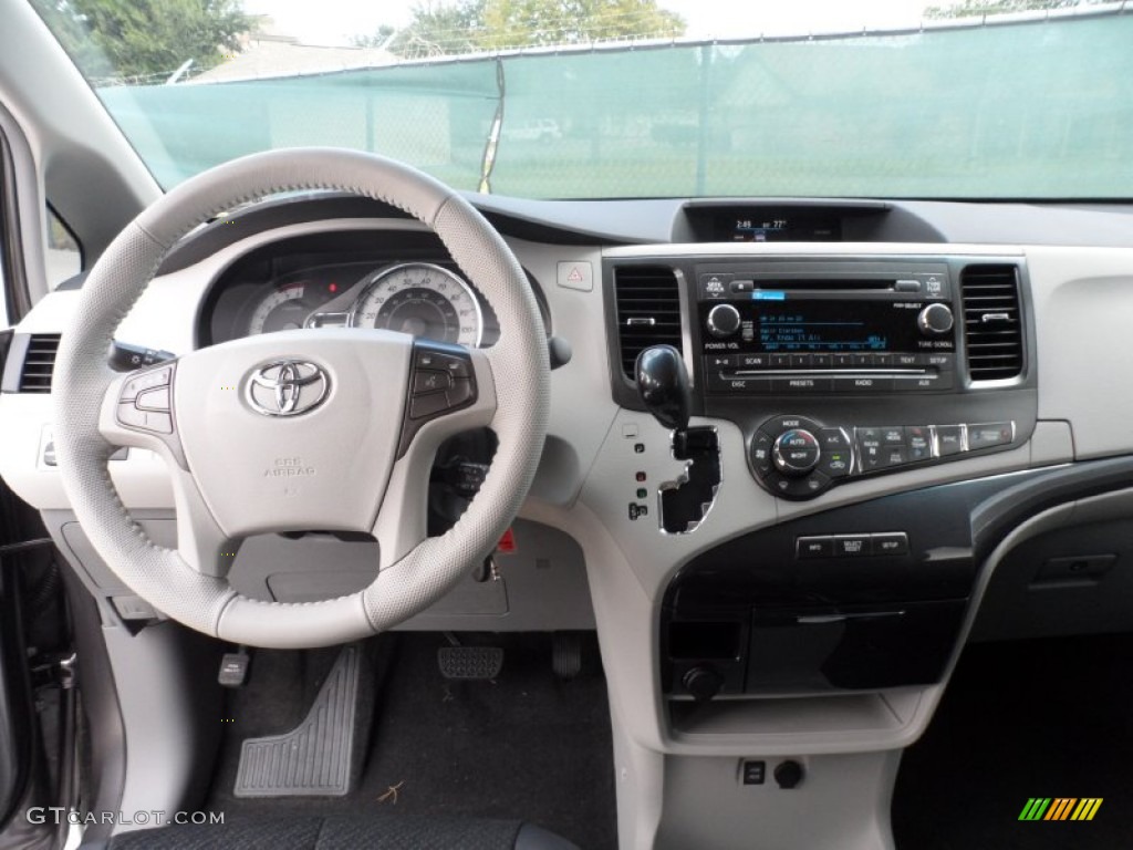 2012 Toyota Sienna SE Dark Charcoal Dashboard Photo #56003023