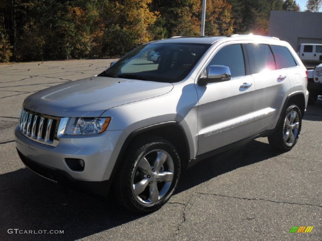 2012 Grand Cherokee Overland - Bright Silver Metallic / Black photo #1