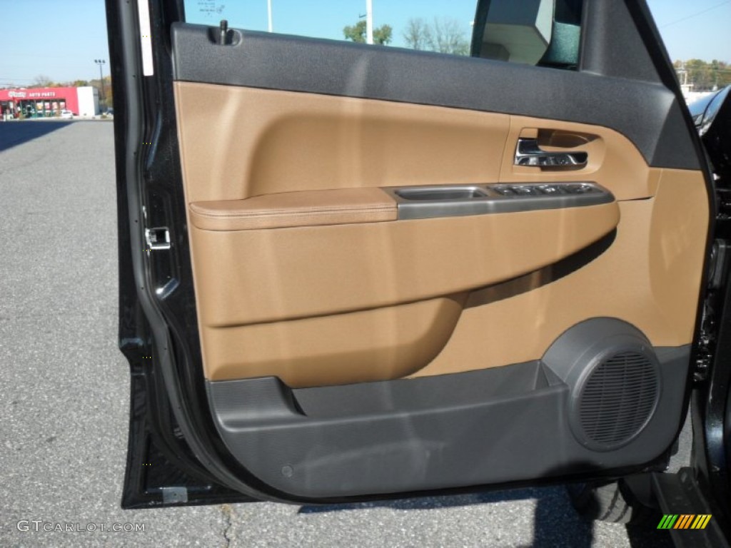 2012 Jeep Liberty Limited 4x4 Dark Slate Gray/Dark Saddle Door Panel Photo #56003908