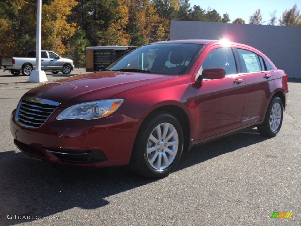 Deep Cherry Red Crystal Pearl Coat 2012 Chrysler 200 Touring Sedan Exterior Photo #56004337