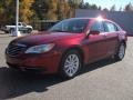 Deep Cherry Red Crystal Pearl Coat 2012 Chrysler 200 Touring Sedan Exterior