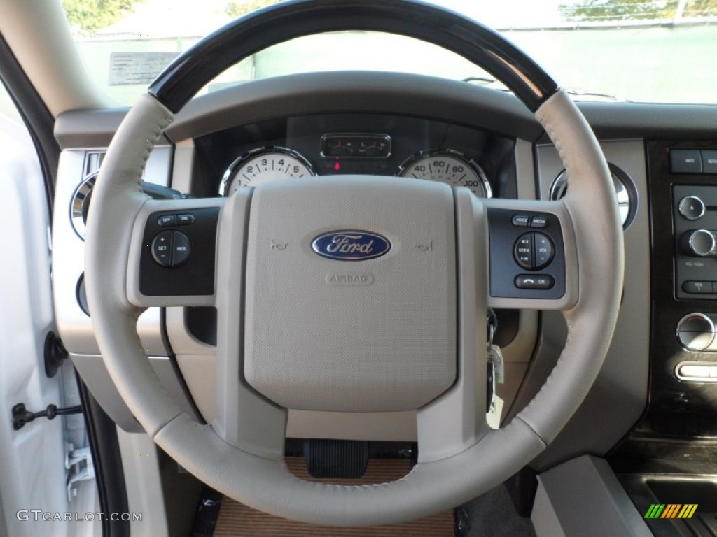 2012 Ford Expedition Limited Stone Steering Wheel Photo #56005000