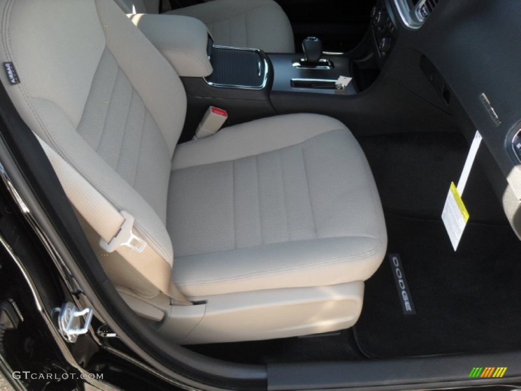 Black/Light Frost Beige Interior 2012 Dodge Charger SE Photo #56005087