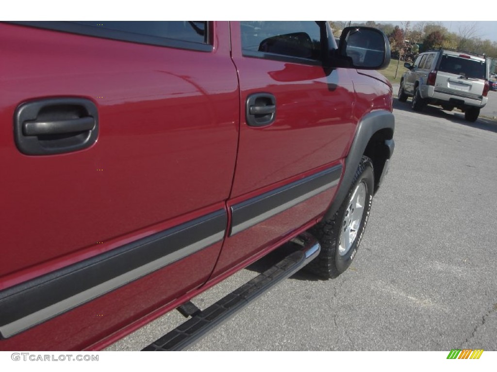 2004 Silverado 1500 Z71 Crew Cab 4x4 - Sport Red Metallic / Tan photo #11