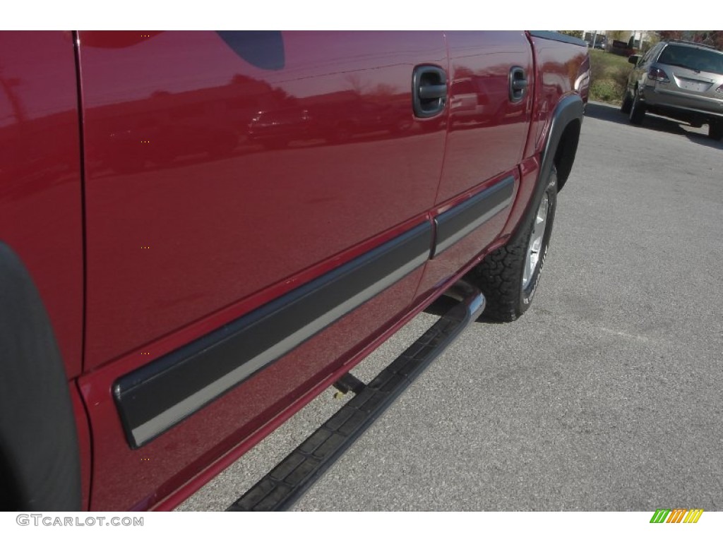 2004 Silverado 1500 Z71 Crew Cab 4x4 - Sport Red Metallic / Tan photo #46