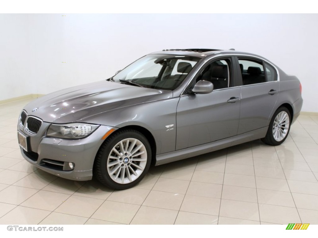 2009 3 Series 335xi Sedan - Space Grey Metallic / Black Dakota Leather photo #3