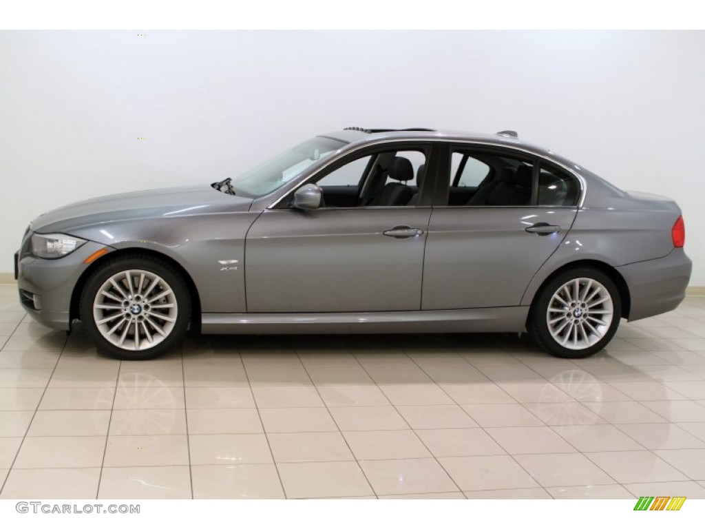 2009 3 Series 335xi Sedan - Space Grey Metallic / Black Dakota Leather photo #4