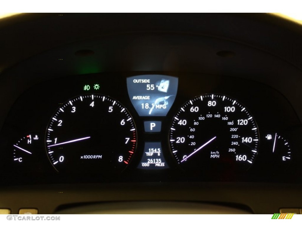 2008 Lexus LS 460 Gauges Photo #56008315