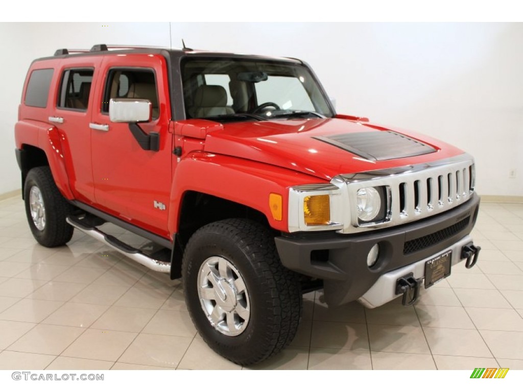 Victory Red 2009 Hummer H3 Standard H3 Model Exterior Photo #56008534