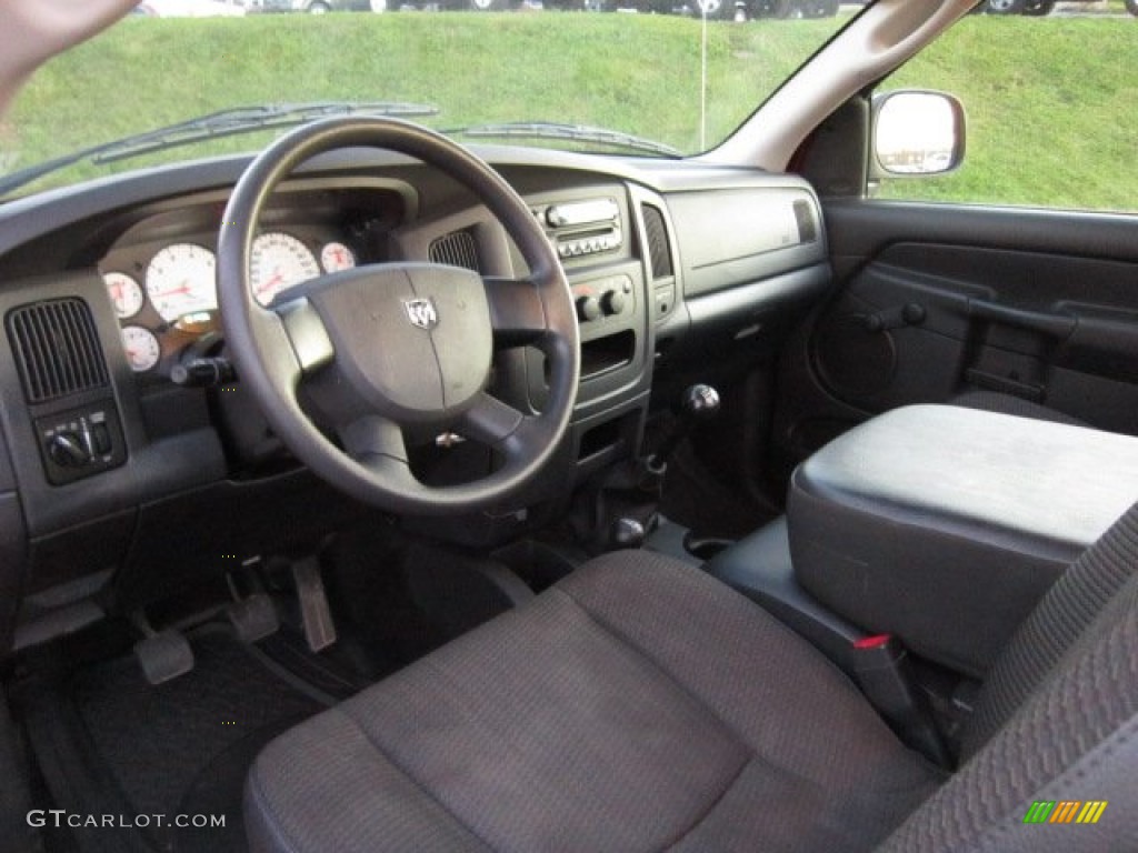 Dark Slate Gray Interior 2005 Dodge Ram 1500 ST Regular Cab 4x4 Photo #56008723