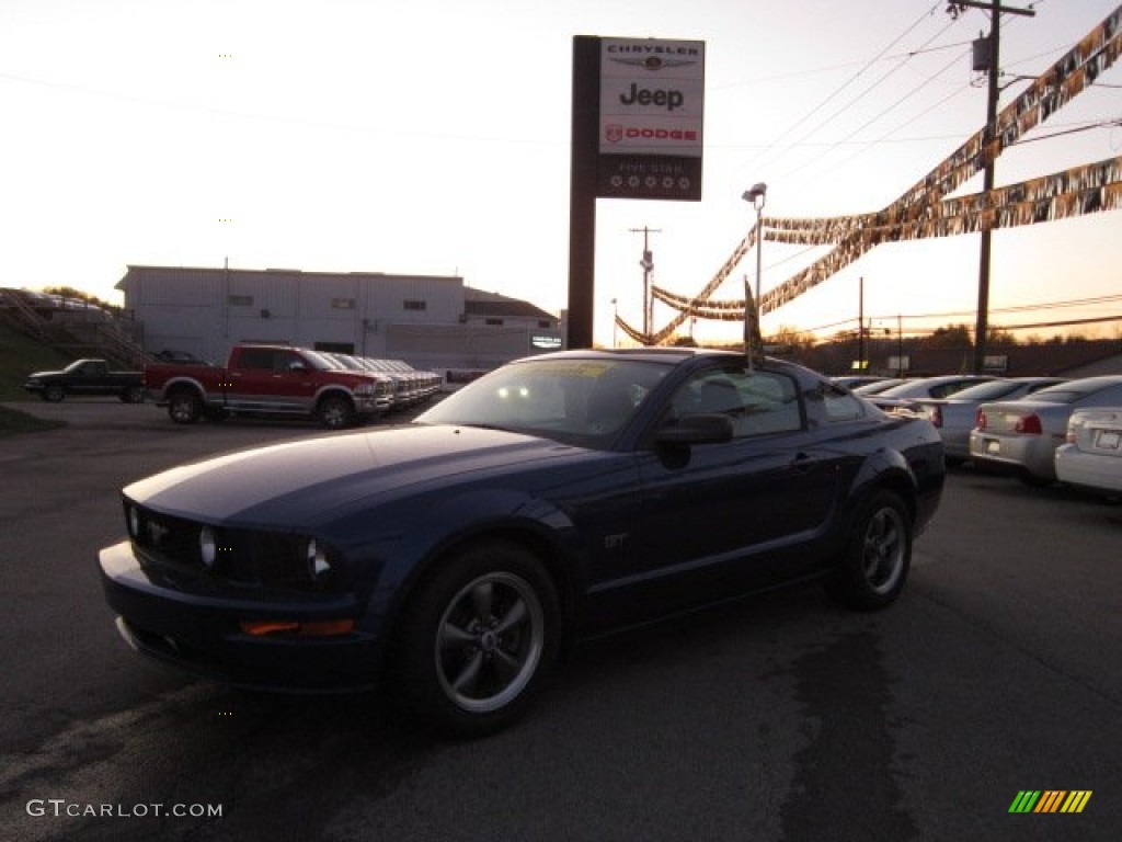 2005 Mustang GT Premium Coupe - Sonic Blue Metallic / Dark Charcoal photo #1