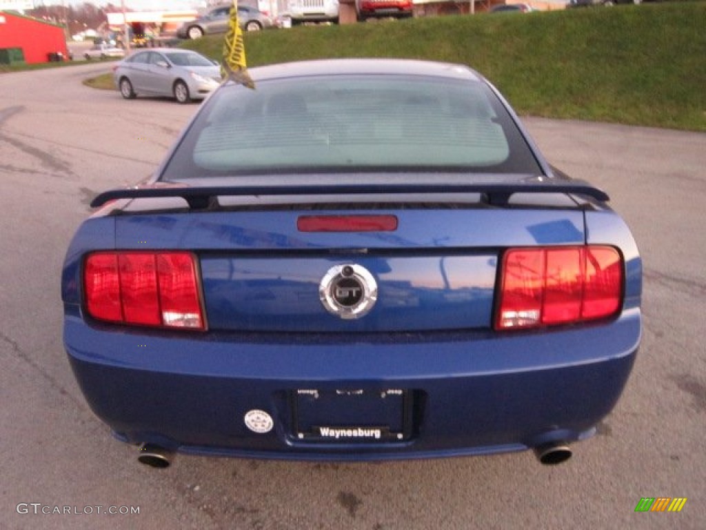2005 Mustang GT Premium Coupe - Sonic Blue Metallic / Dark Charcoal photo #4
