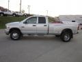 2008 Bright Silver Metallic Dodge Ram 3500 Big Horn Edition Quad Cab 4x4 Dually  photo #2