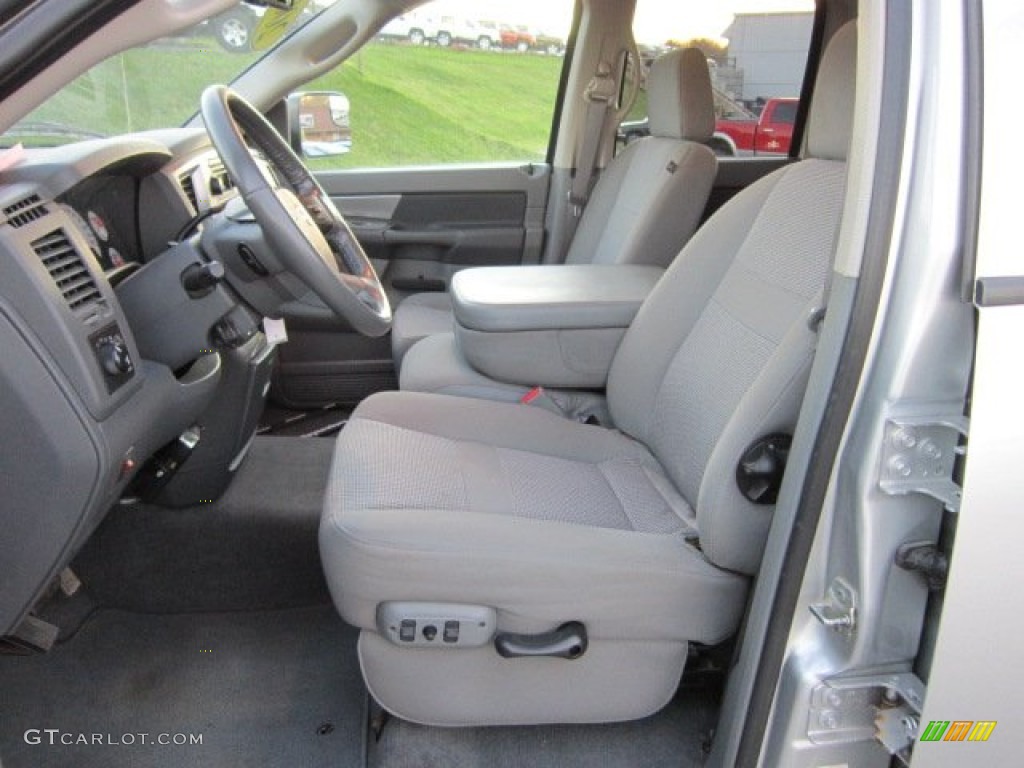 2008 Ram 3500 Big Horn Edition Quad Cab 4x4 Dually - Bright Silver Metallic / Medium Slate Gray photo #10