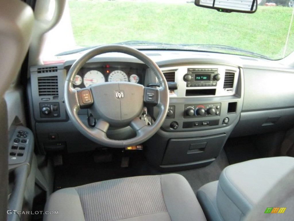 2008 Ram 3500 Big Horn Edition Quad Cab 4x4 Dually - Bright Silver Metallic / Medium Slate Gray photo #14