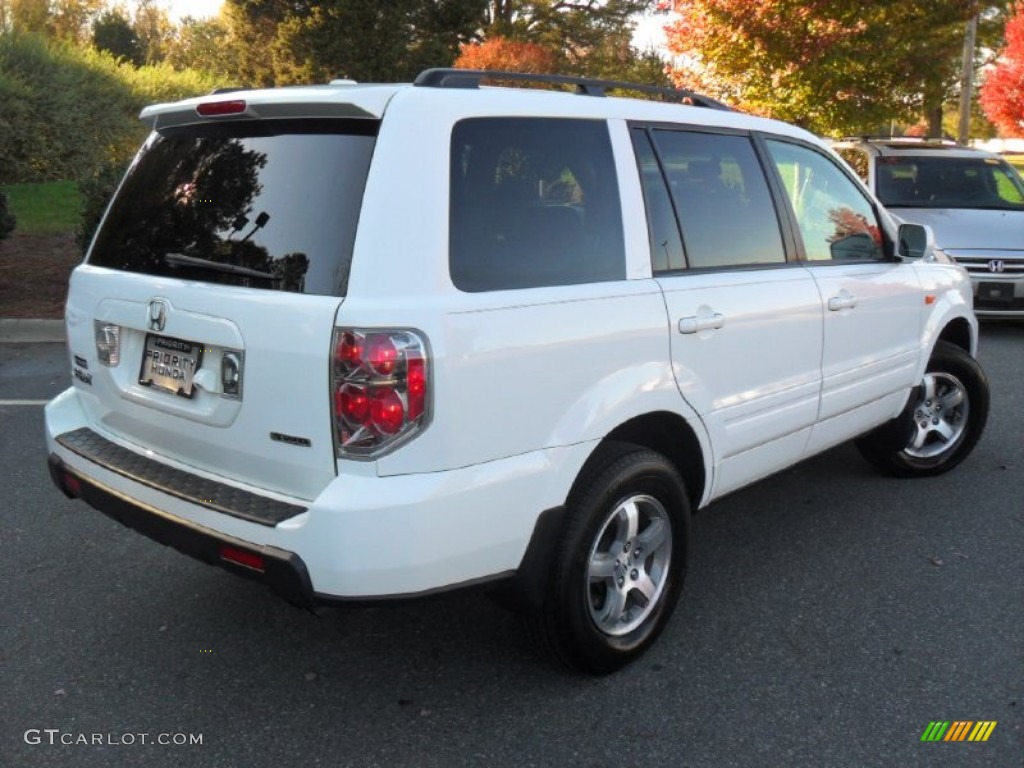 2007 Pilot EX-L 4WD - Taffeta White / Gray photo #4