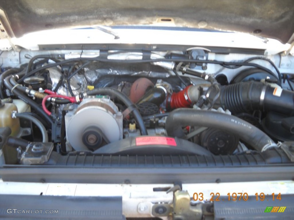 1997 F350 XLT Regular Cab - Colonial White / Opal Grey photo #14
