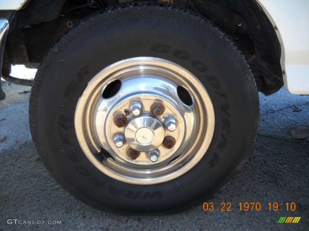 1997 F350 XLT Regular Cab - Colonial White / Opal Grey photo #30