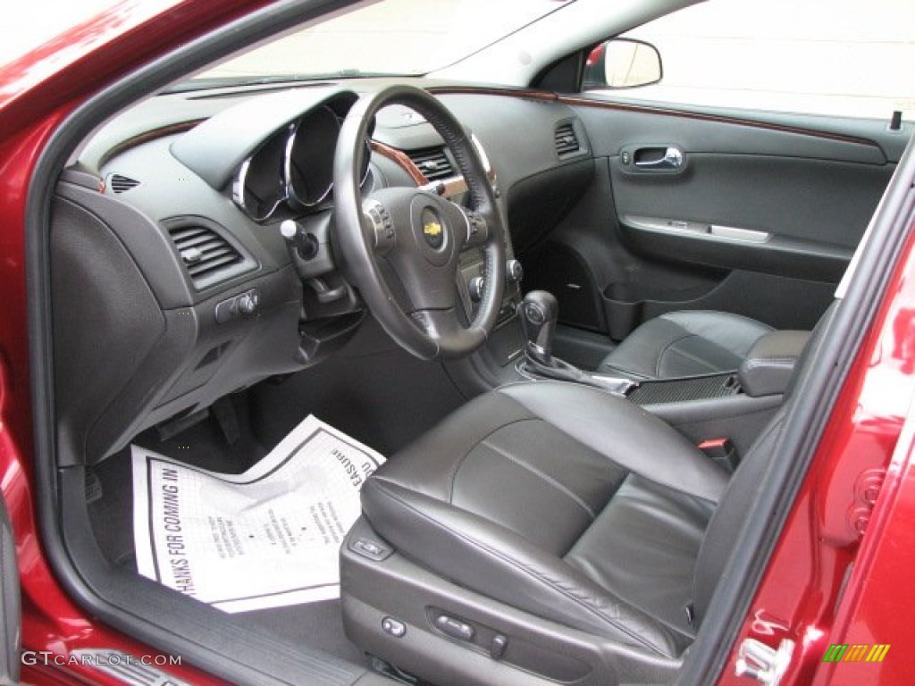 Ebony Interior 2011 Chevrolet Malibu LTZ Photo #56010247