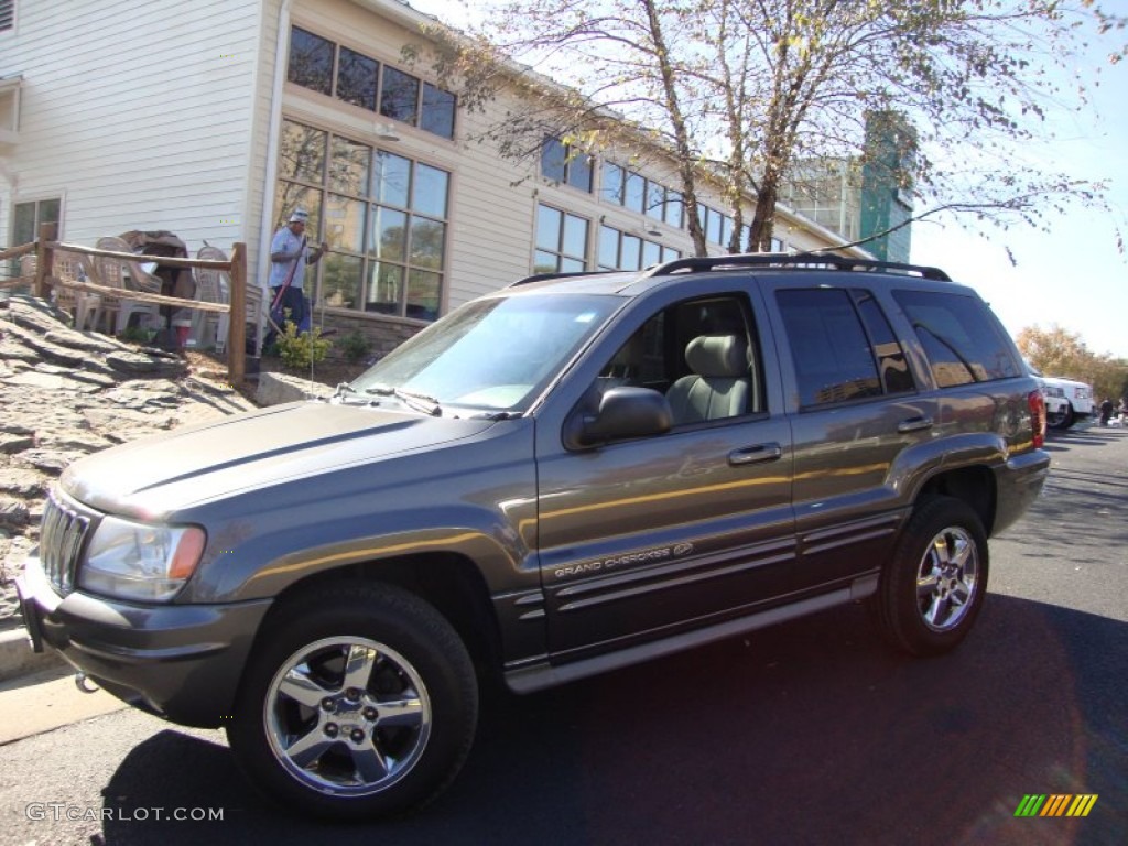 2003 Grand Cherokee Overland 4x4 - Graphite Metallic / Dark Slate Gray/Light Slate Gray photo #2