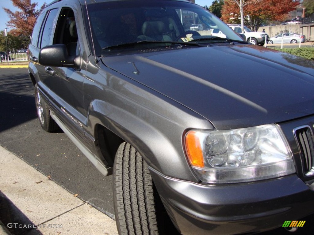 2003 Grand Cherokee Overland 4x4 - Graphite Metallic / Dark Slate Gray/Light Slate Gray photo #13