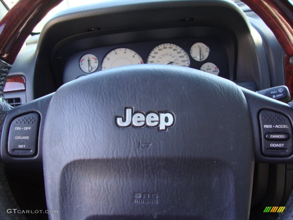 2003 Grand Cherokee Overland 4x4 - Graphite Metallic / Dark Slate Gray/Light Slate Gray photo #17
