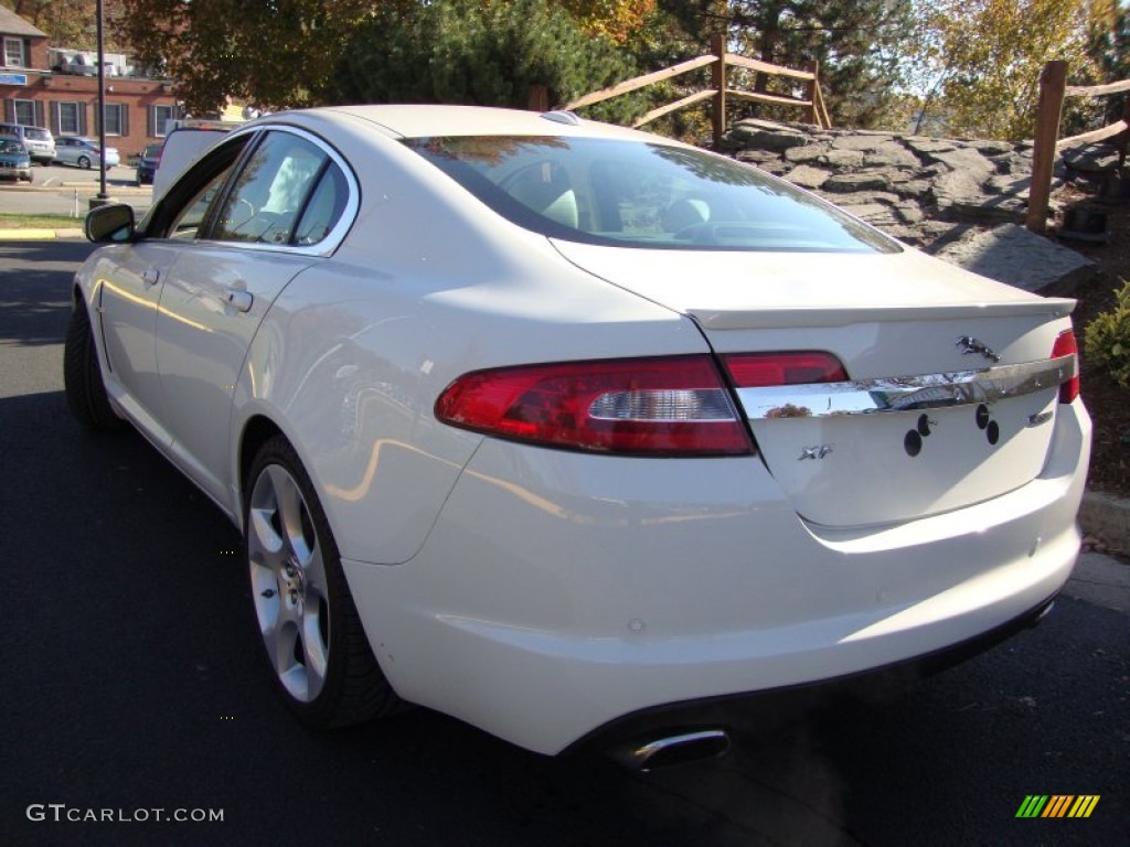 2009 XF Supercharged - Porcelain White / Champagne/Truffle photo #7