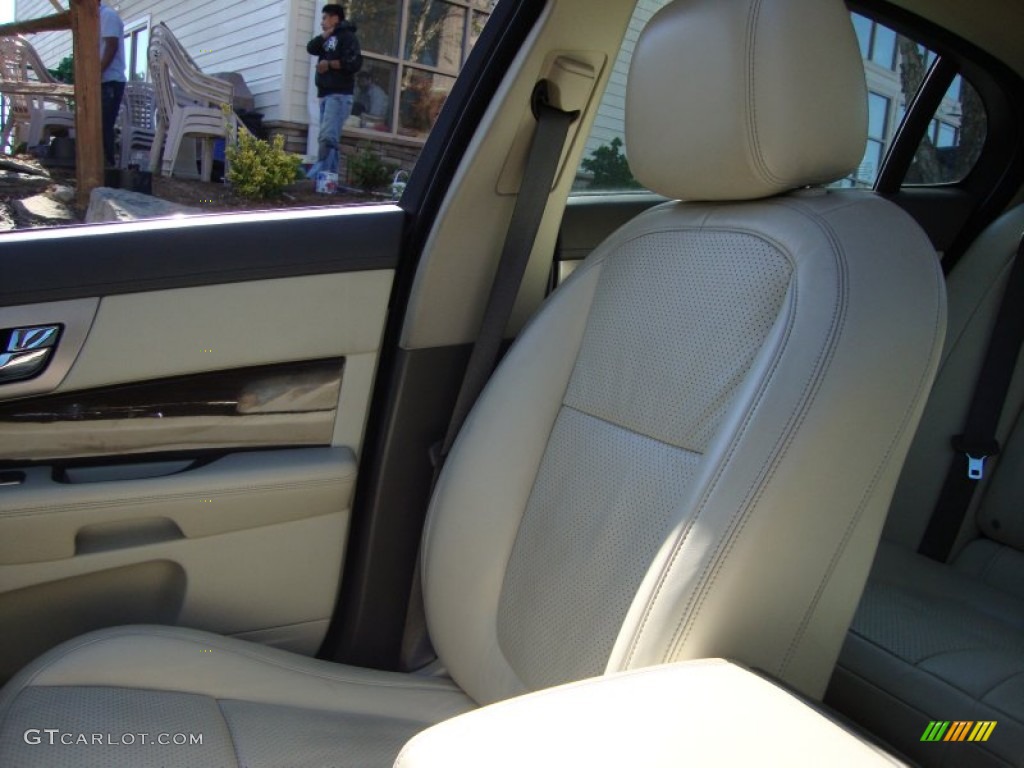 Champagne/Truffle Interior 2009 Jaguar XF Supercharged Photo #56010970