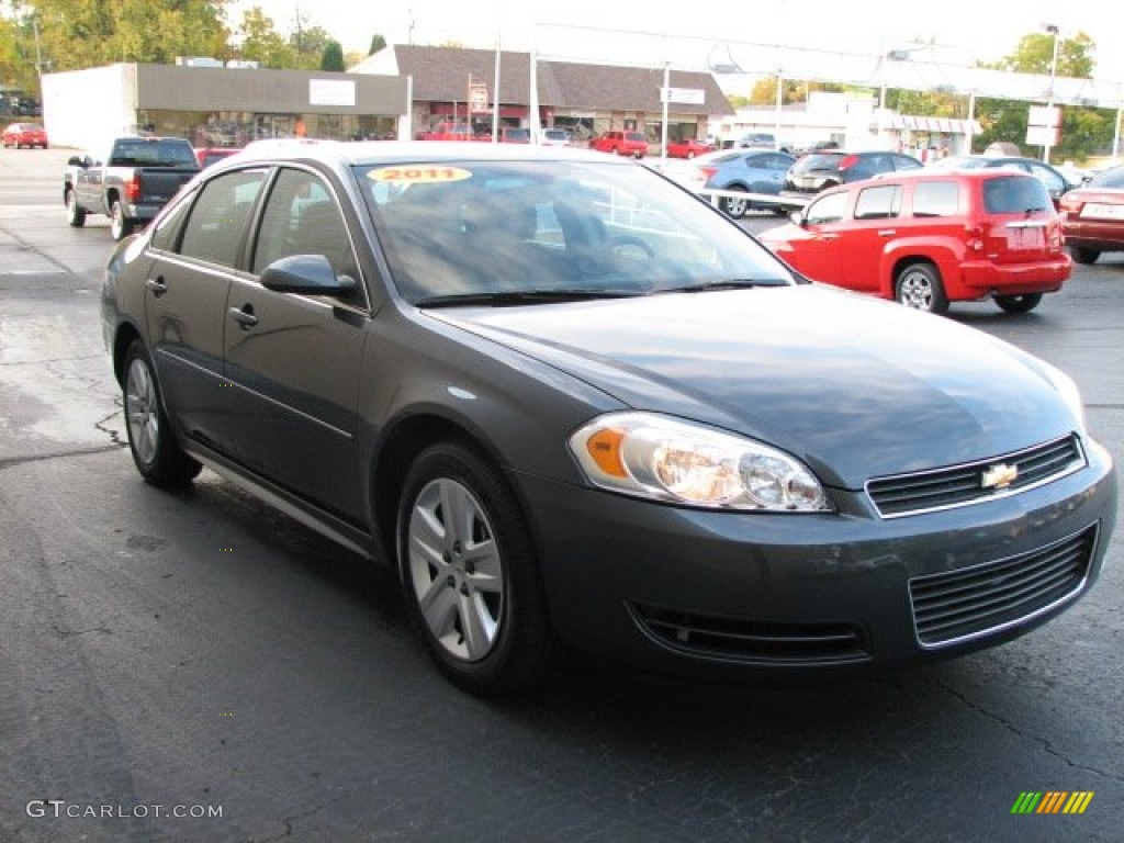 2011 Impala LS - Cyber Gray Metallic / Gray photo #4