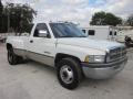 1997 Bright White Dodge Ram 3500 Laramie Regular Cab 4x4 Dually  photo #3