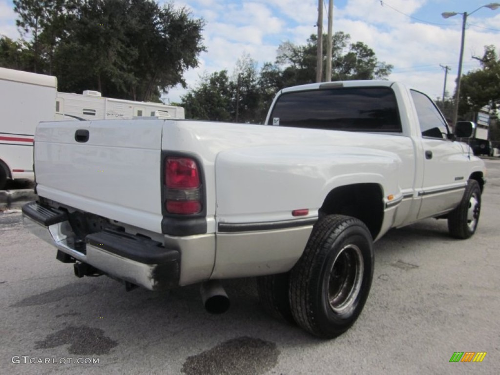 1997 Ram 3500 Laramie Regular Cab 4x4 Dually - Bright White / Gray photo #12