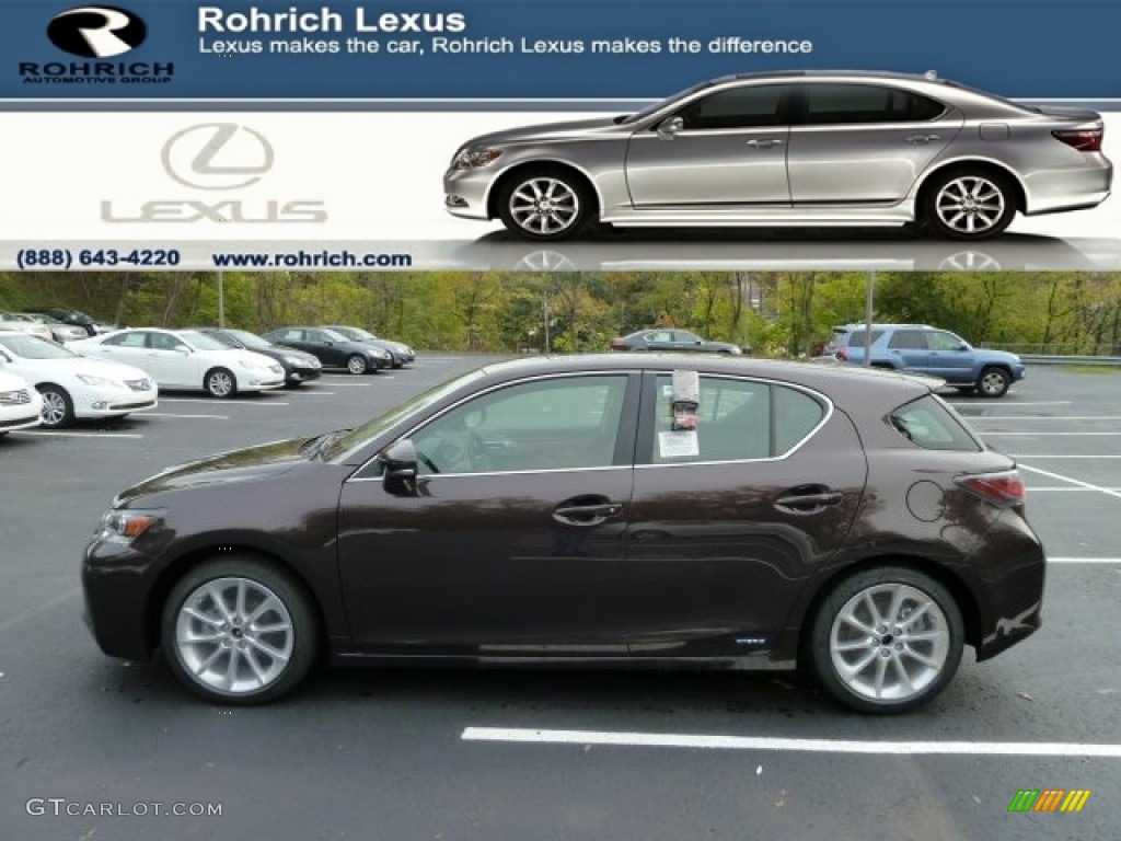 2012 CT 200h Hybrid Premium - Fire Agate Pearl / Caramel Nuluxe photo #1