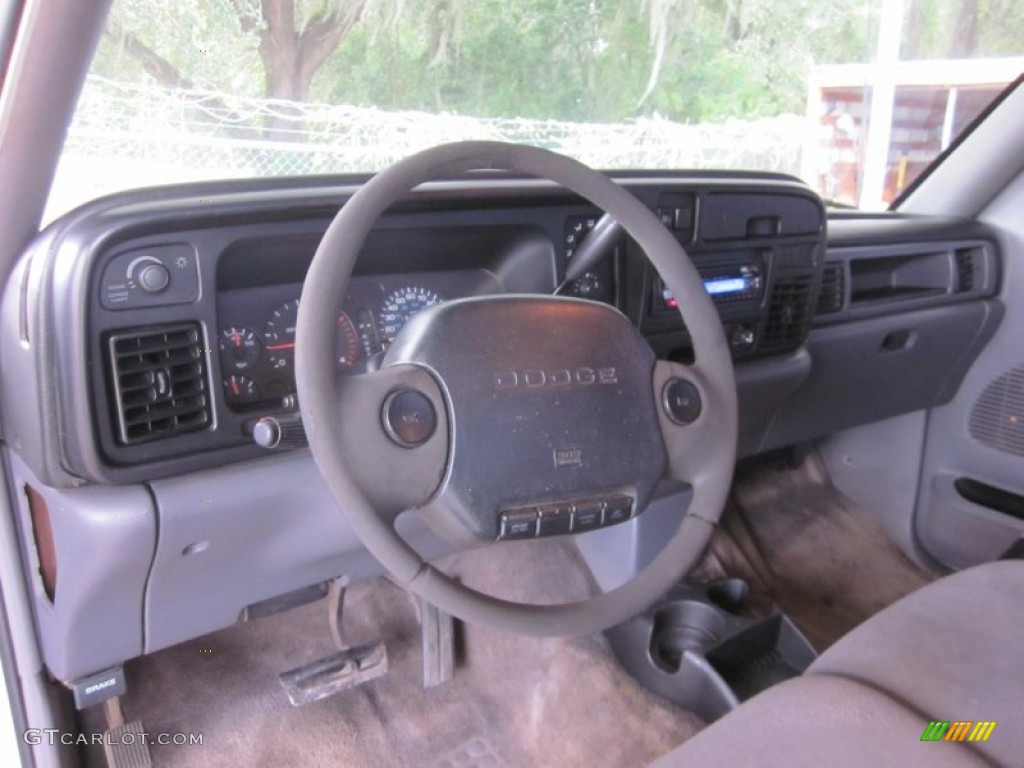1997 Dodge Ram 3500 Laramie Regular Cab 4x4 Dually Gray Dashboard Photo #56011308