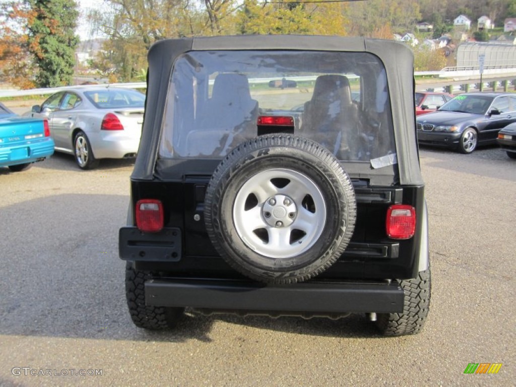 2006 Wrangler SE 4x4 - Black / Dark Slate Gray photo #7