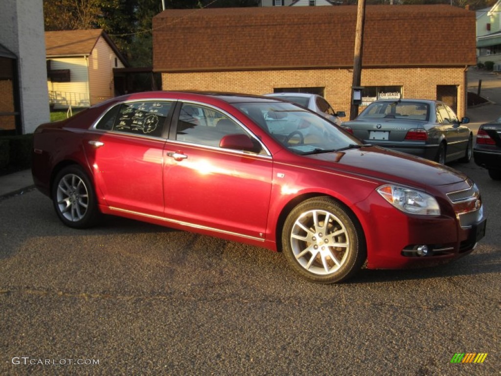 2008 Malibu LTZ Sedan - Red Jewel Tint Coat / Cocoa/Cashmere Beige photo #1