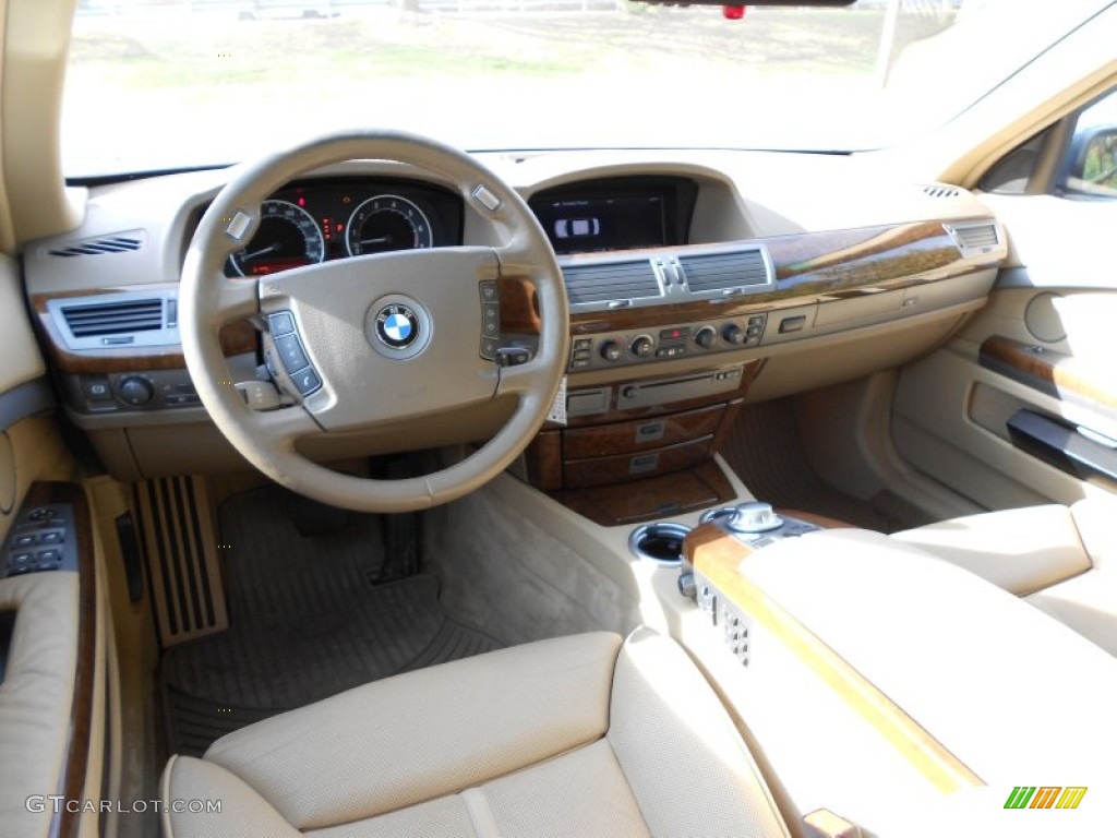 2004 7 Series 745Li Sedan - Orient Blue Metallic / Dark Beige/Beige III photo #5