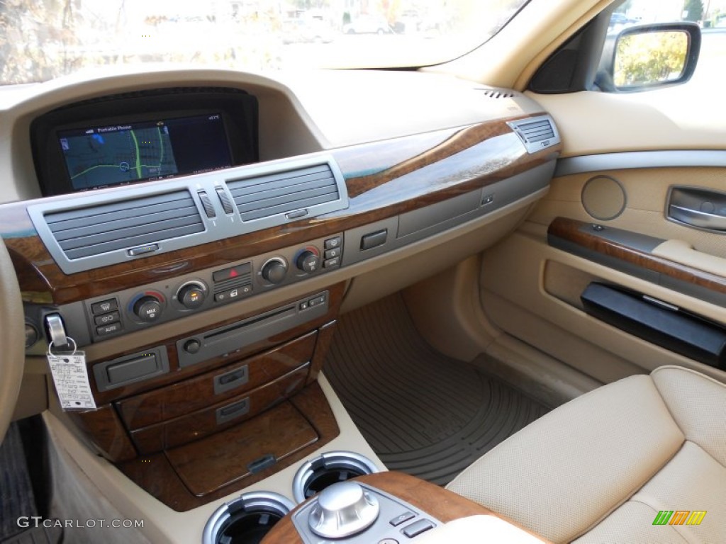 2004 7 Series 745Li Sedan - Orient Blue Metallic / Dark Beige/Beige III photo #12